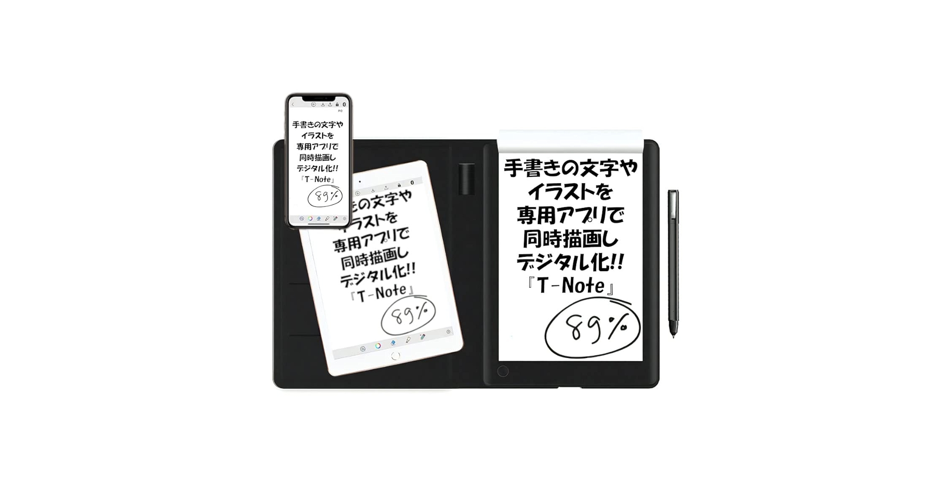 T-Note2 ツバメノート クラウドファンディング Smart Notepad ☆紙メモを一瞬でデジタル化☆PC/スマホと同時描画対応！ツバメ