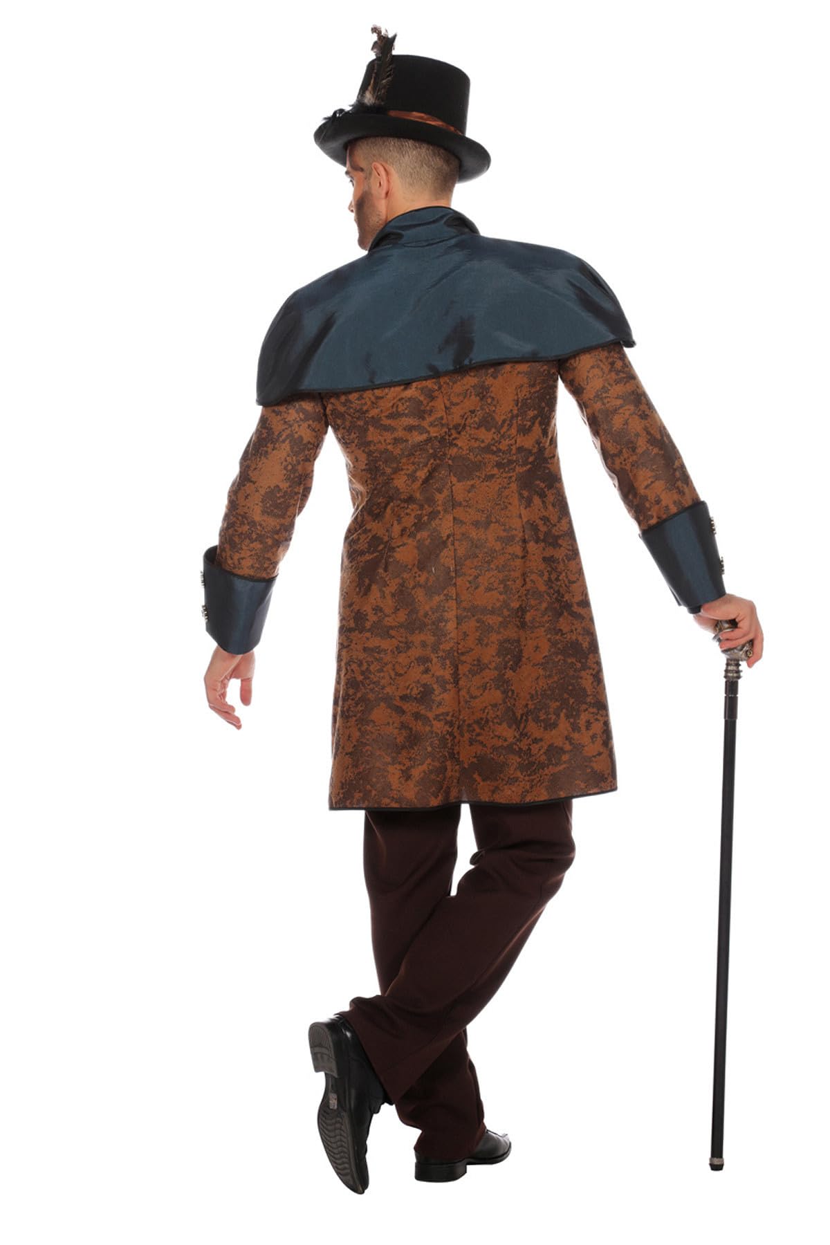 WILBERS & WILBERS - Costume Steampunk da Uomo | Set da 2 pezzi con giacca e pantaloni, costume vittoriano per Carnevale, festa a tema