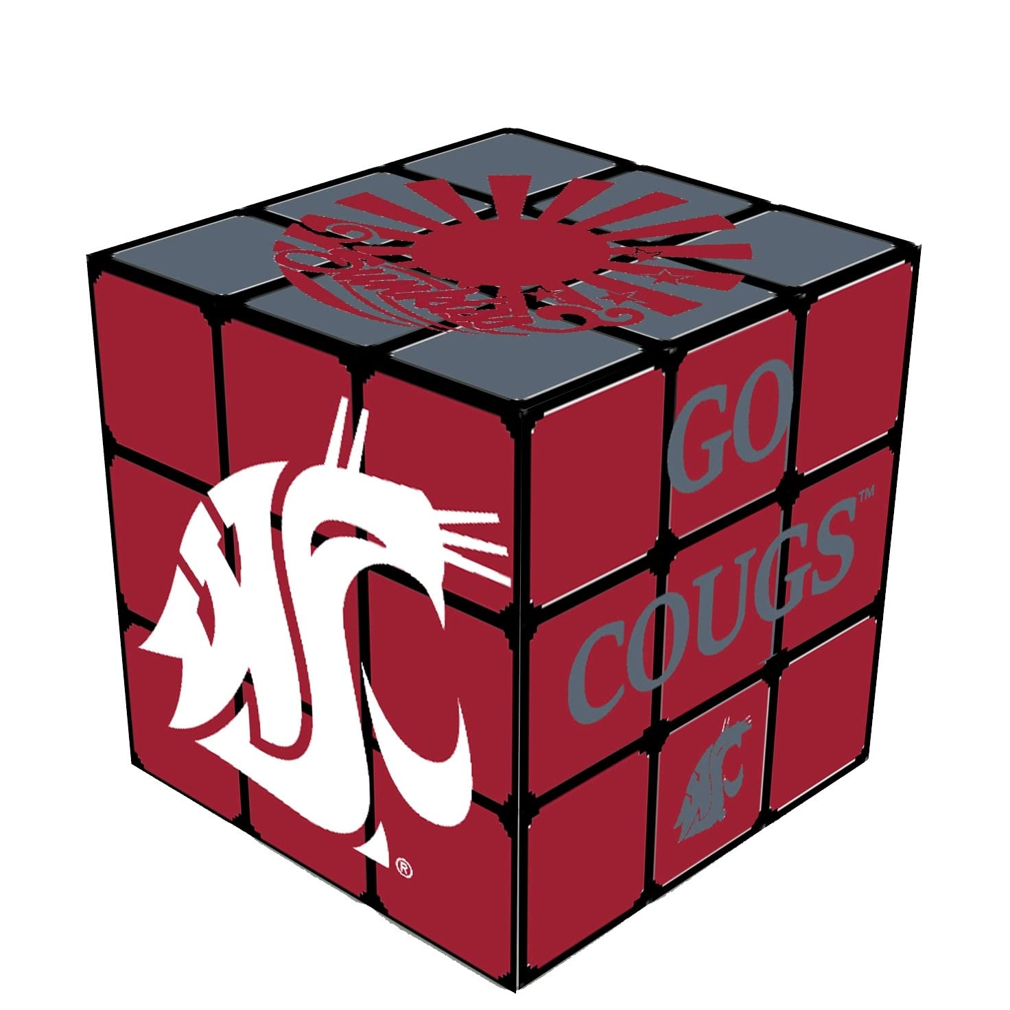 Sunkiss NCAA Washington State Cougars Swizzle Cube (Medium)