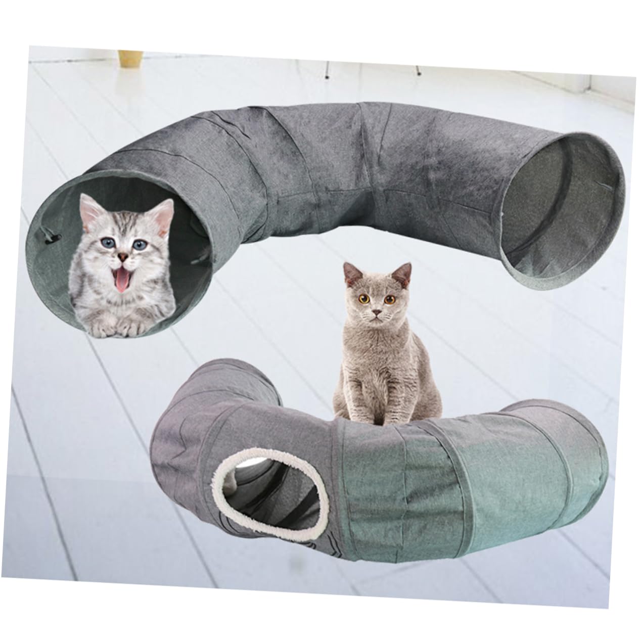 INOOMP Giocattoli Per Gatti Da Giocattolo Creativo Per Gatti Tunnel Pieghevole Suono Interattivo Carta