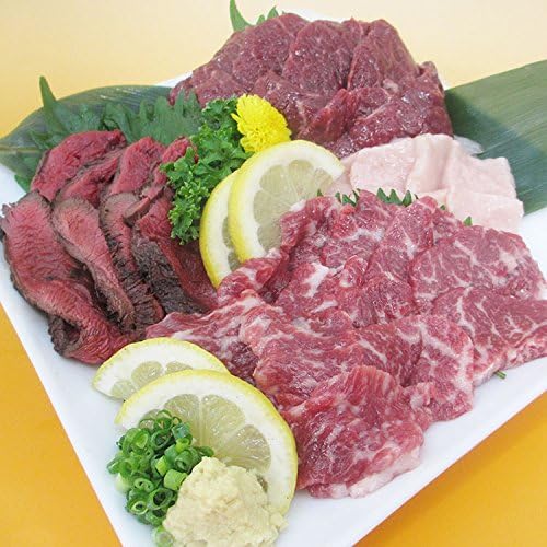 カナダ産熊本肥育 熊本肥育馬刺し 本場熊本馬刺しセット No 6 葵 現品 霜降り大トロ100g タテガミ50g 赤身トロ100g 生姜3 5g 4 タタキ100g 馬刺し専用醤油10ml 4