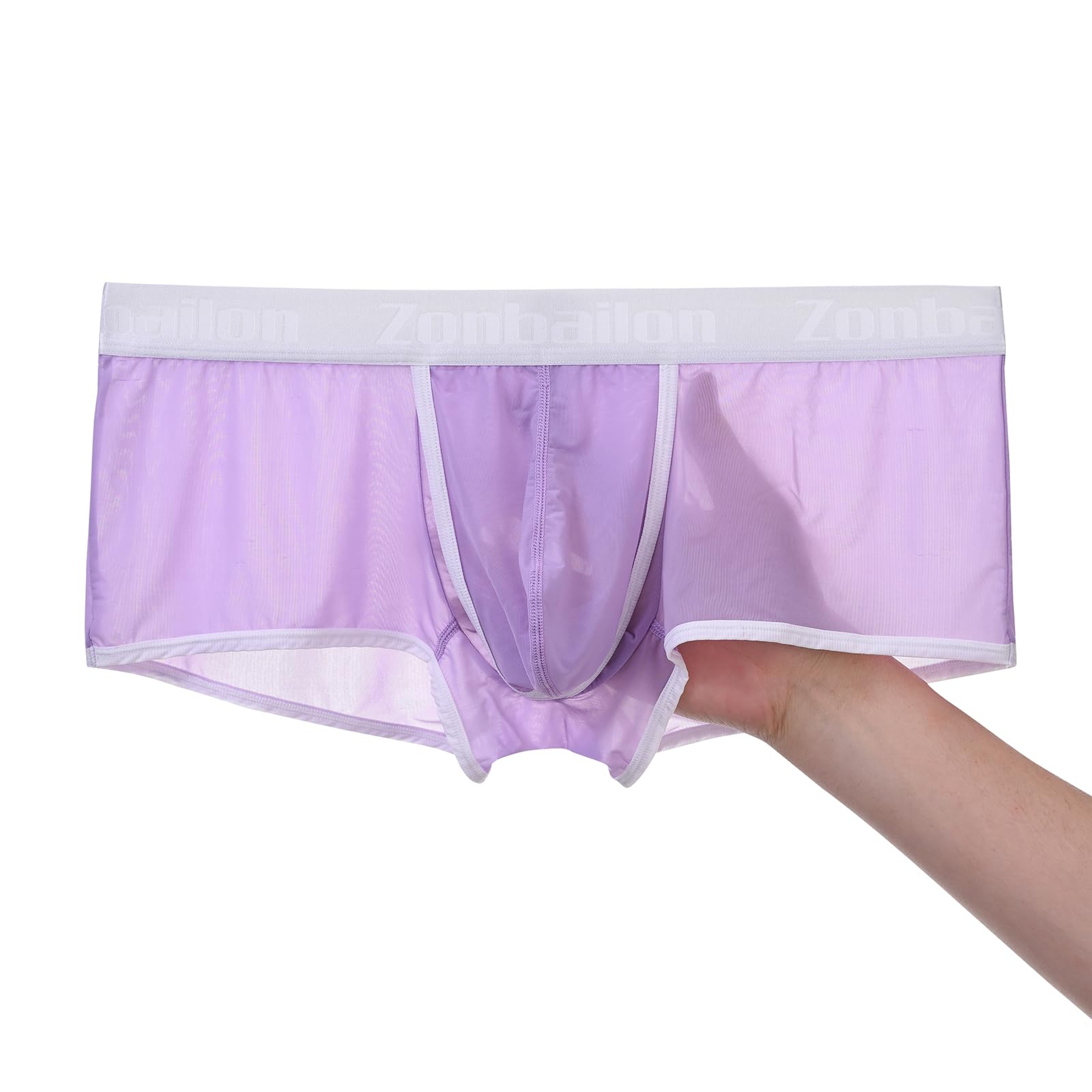 SUMABA Mens Sexy Mesh Boxer Briefs with Ball Pouch Perfect for Summer Wear Size S-3XL
| SUMABA Mens Sexy Mesh Boxer Bri