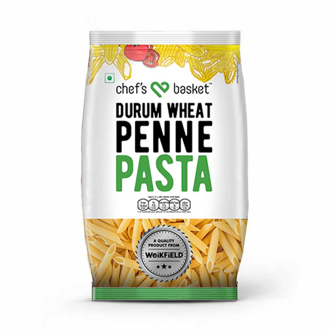 Chef's Basket - Durum Wheat Penne Pasta | Vegetarian | Made with Durum Wheat Semolina | 500 gm Pouch-image-40