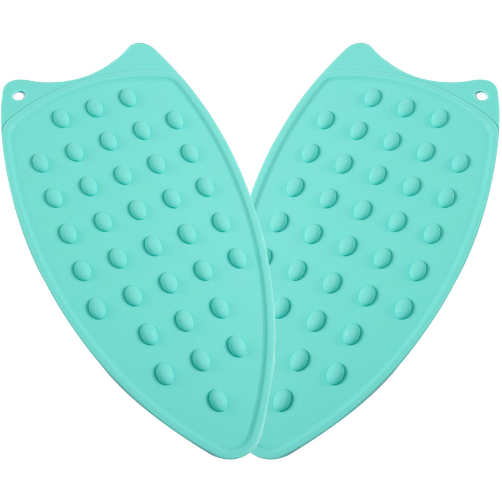Planche à repasser : lot de 2 patins silicone vert clair