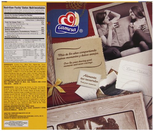 Gamesa Barras de Coco Cookies, 14.3 Ounce