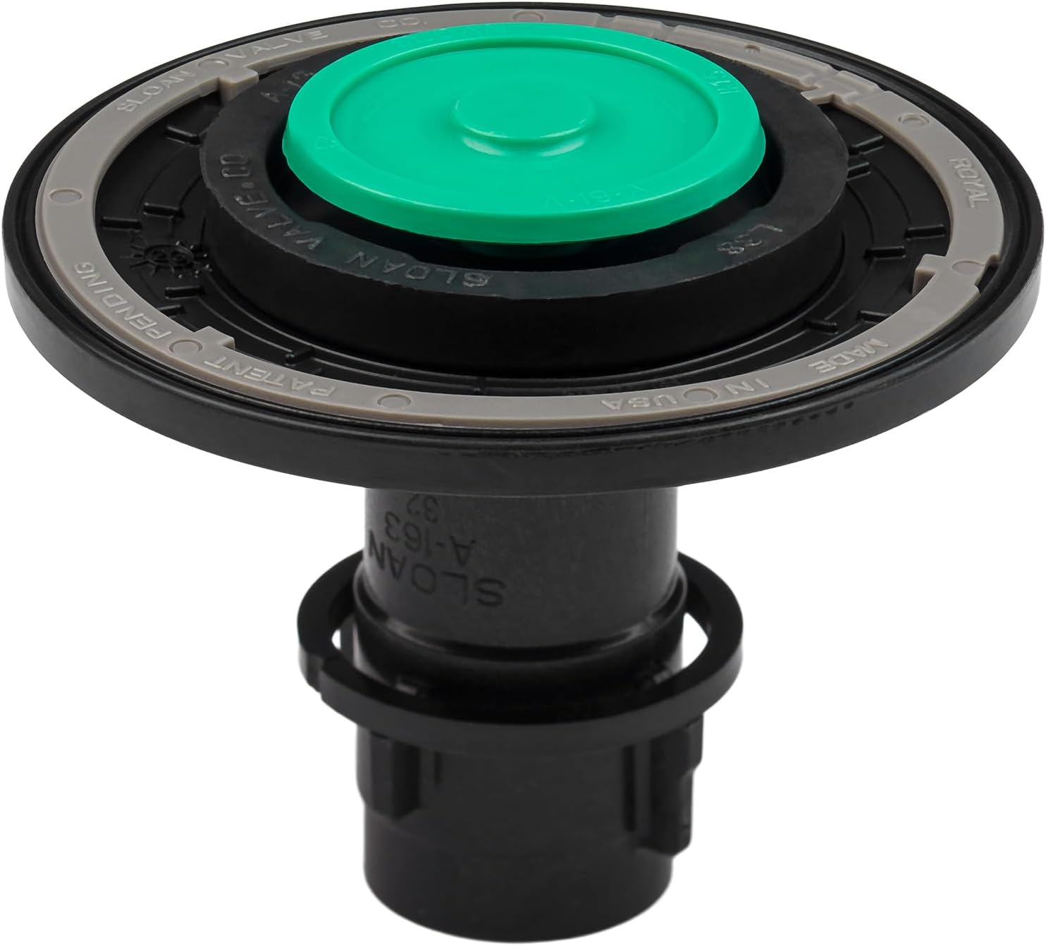 Sloan Royal A-1043-A Urinal Diaphragm Assembly 0.5 GPF - For use with Royal Flushometers | PERMEX Synthetic Rubber Diaphragm with Dual Filtered Fixed Bypass | OEM Sloan Parts, 3301124