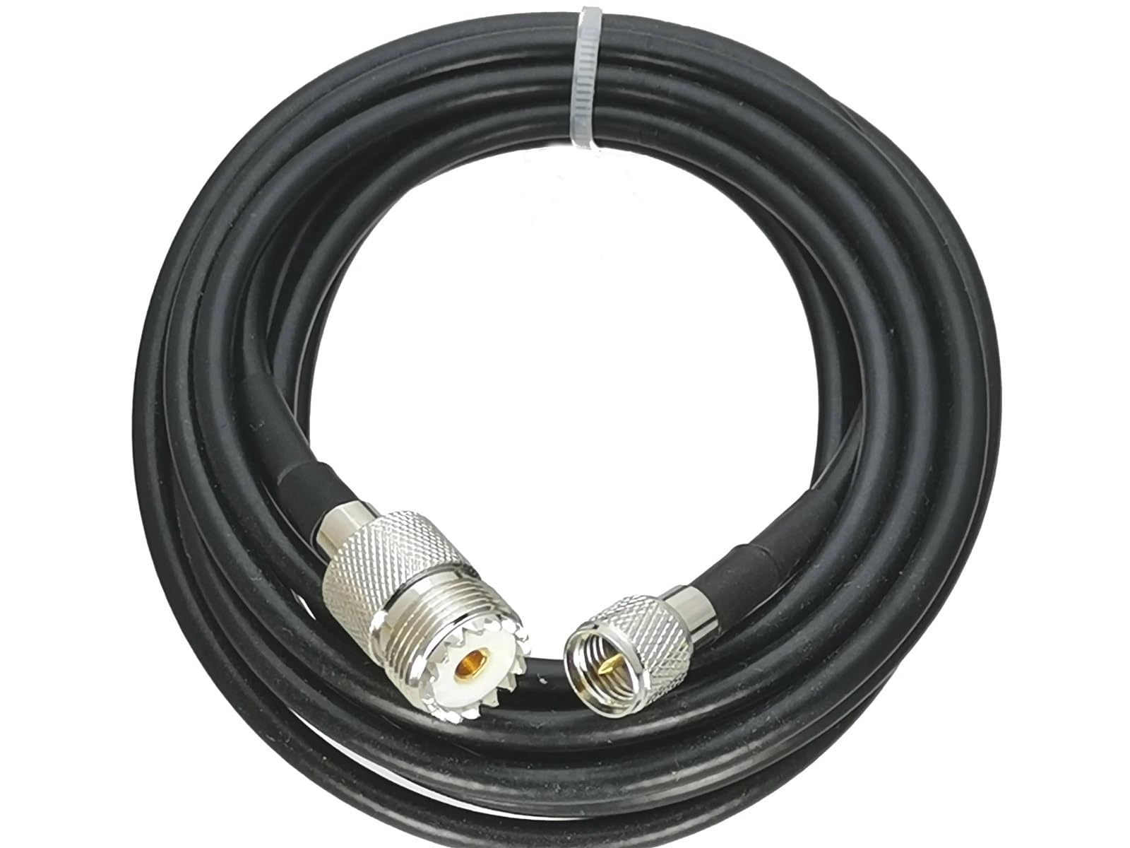 1 conector RG58 mini UHF macho a conector hembra SO239 cable coaxial (5 m)