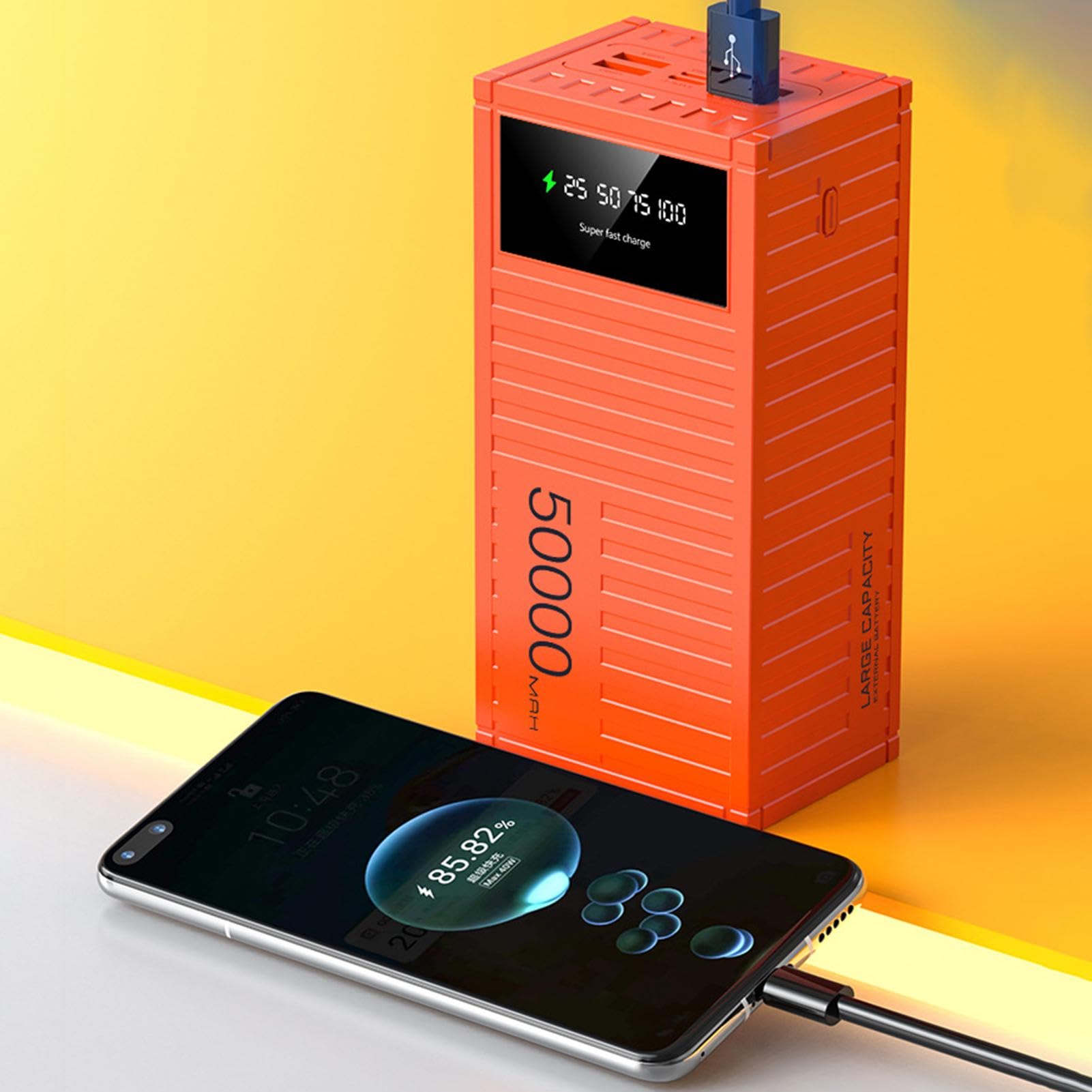 Caricatore portatile – batteria esterna ultra sottile, power bank a ricarica rapida | sorgente di alimentazione di backup leggera e compatta, banca di energia, banca di energia multifunzionale per