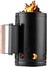 PXRJE Charcoal Chimney Starter,Charcoal Lighter Chimney Quick Rapid Fire Briquette Starters Can Canister for Grilling Camp...