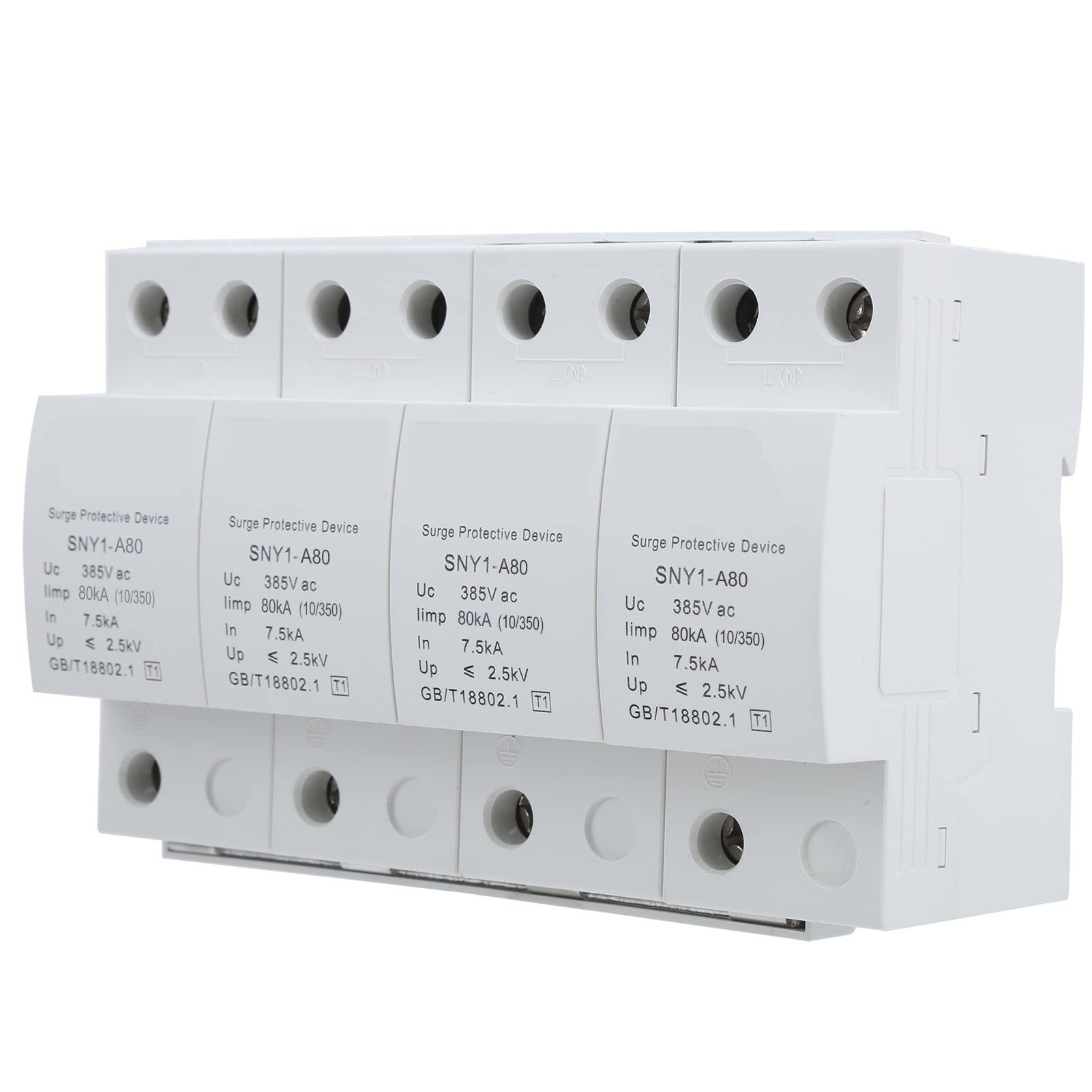 SIXRUN Parafoudre à 4P, Disjoncteur Haute Performance pour Protection