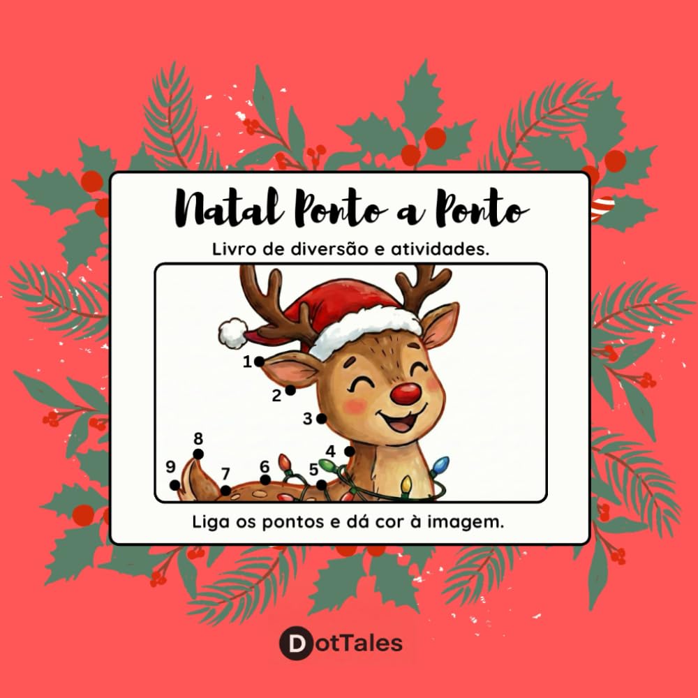 Natal Ponto a Ponto: Livro de diversão e atividades para crianças