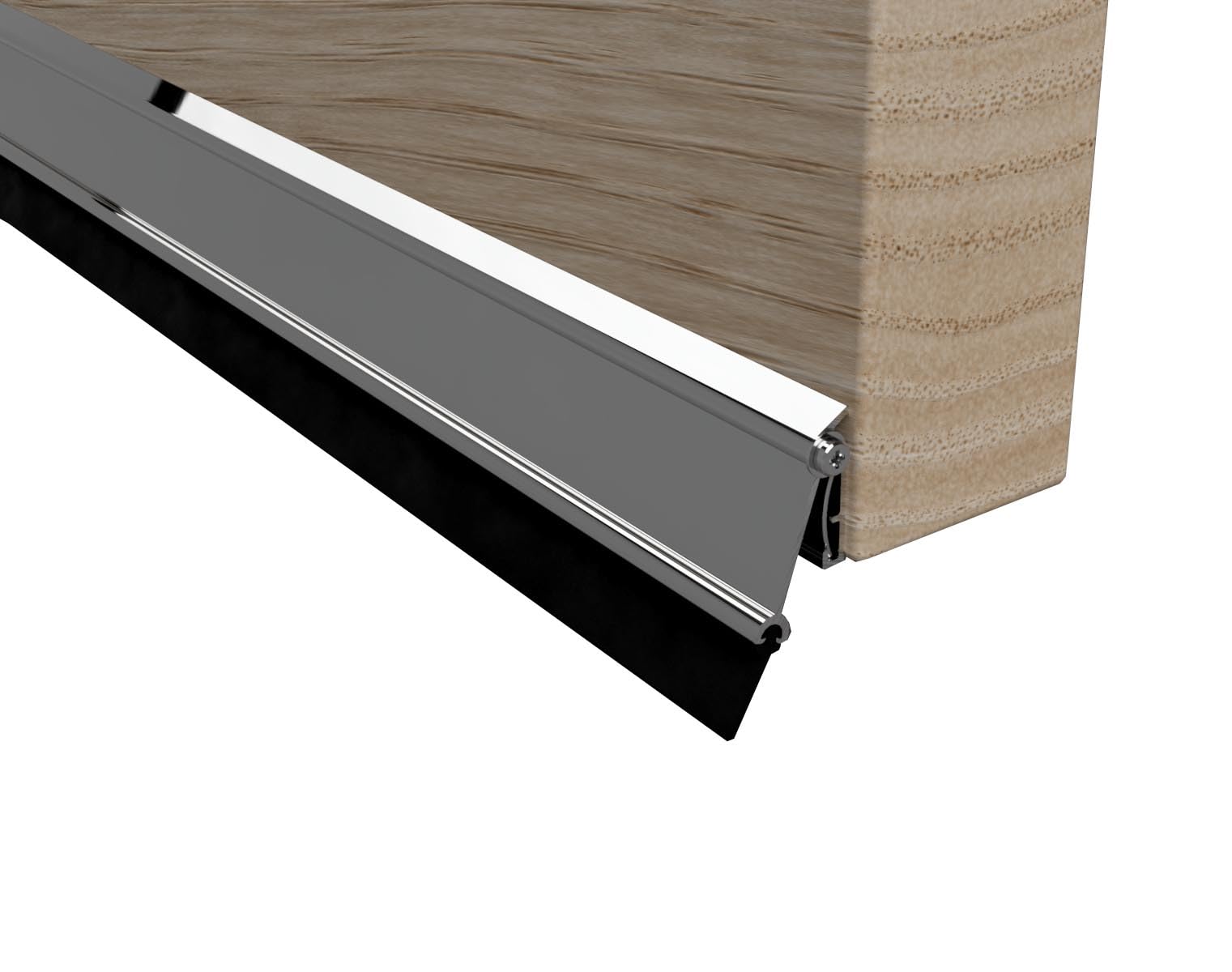 Stormguard Automatic Drop Down AT3 Rubber Door Bottom Draught Seal 914mm Wind Rain Water and Weather Proofing (Silver)