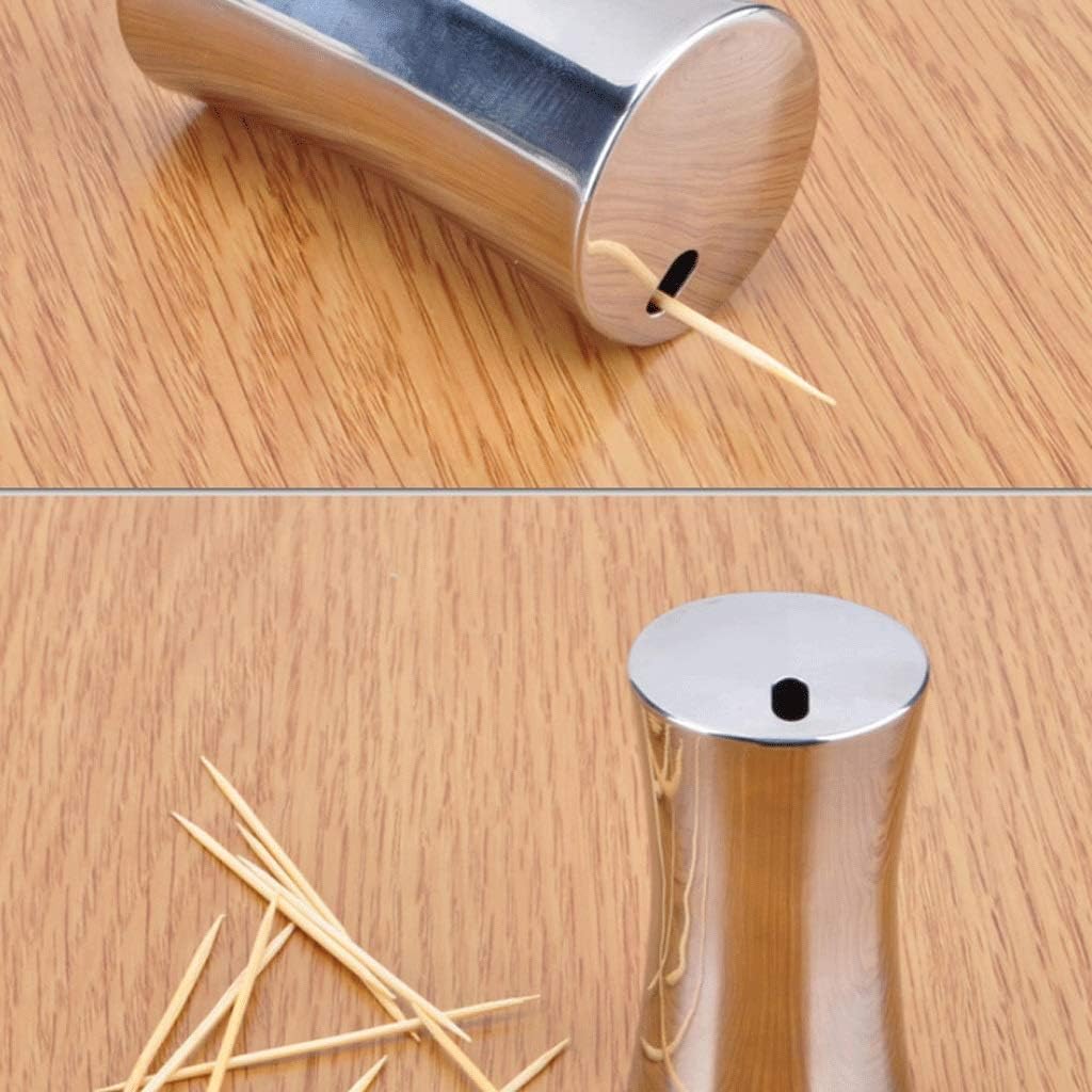 Toothpick Holder, Stainless Steel Dispenser, , Stylish Household Storage Tool