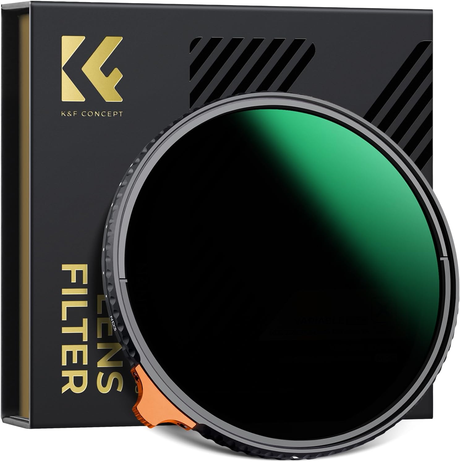 K&F CONCEPT 58mm Variable ND Lens Filter ND3-ND1000 (1.5-10 Stops) Putter Adjustable HD Neutral Density Filter with 28 Multi-Layer Coatings for Camera Lens (Nano-X Series)
