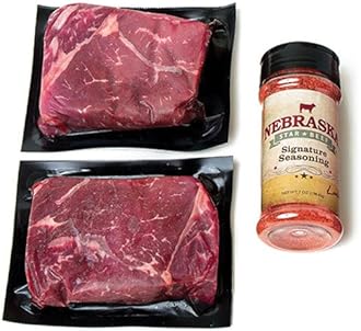 - Nebraska Star Beef Aged Angus Top Sirloin, All Natural Hand Cut and Trimmed with Signature Seasoning, Gourmet Steak Gifts Delivered to Your Door, Premium Value, 3 Piece Set, 25oz