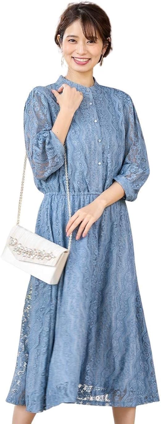 Amazon Co Jp Nissen ニッセン パーティードレス 無地 無地調 前開きボタンスタンドカラー総レースワンピースドレス 結婚式 二次会 お呼ばれ対応 大きいサイズ有 服 ファッション小物 Amazon Co Jp Nissen ニッセン パーティードレス 無地 無地調 前開きボタンスタンドカラー総レースワンピースドレス 結婚式 二次会 お呼ばれ対応 大きいサイズ有 服 ファッション小物