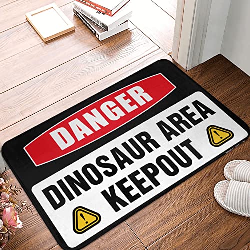 Paillasson dinosaure rustique anti-saleté format 65 x 90 cm