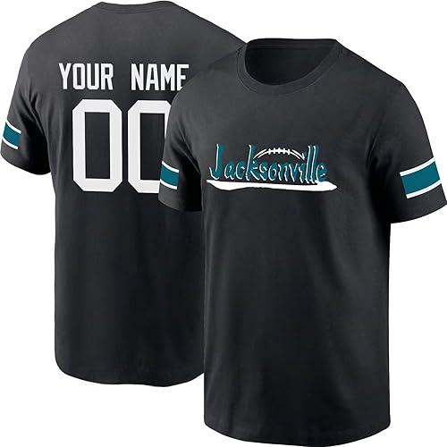 Miniatura 1 de KREDE Camisetas Jacksonville personalizadas de manga corta cuello redondo hombres mujeres jóvenes regalos
