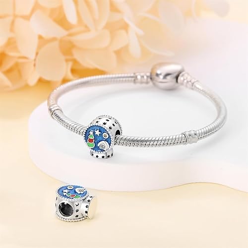 Miniatura 3 de CYCUFF Abalorios de plata de ley 925 adecuados para collares de dijes, pulseras, abalorios, joyería de regalo para mujer