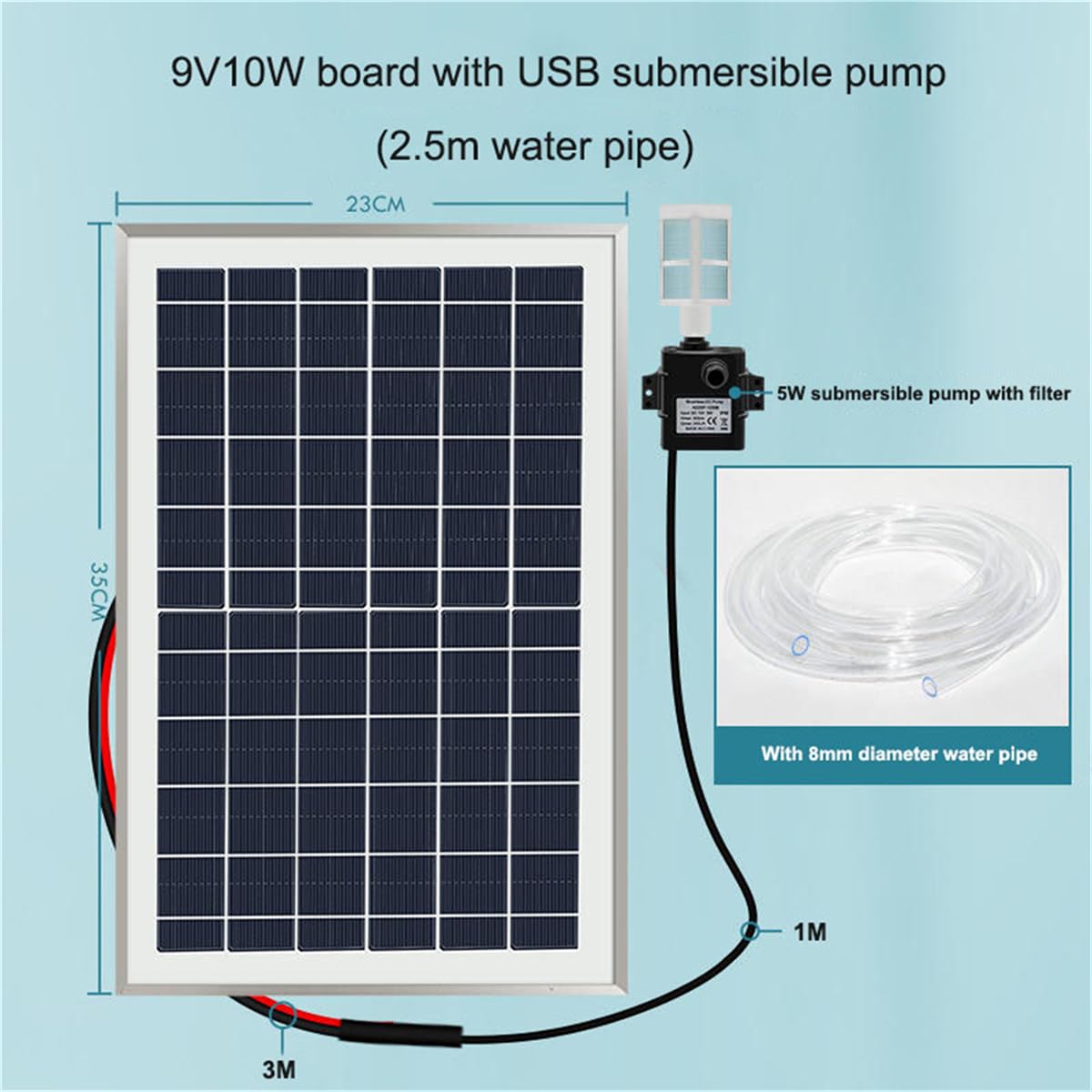 Fontanna Solarna Z Pompą, Zewnętrzne Fontanny Bambusowe, Fontanna Wodna Feng Shui Zen, Panel Słoneczny 10 W, Filtr Wody I Wąż Wodny 2 M, Do Trawnika I Ogrodu, 80 Cm