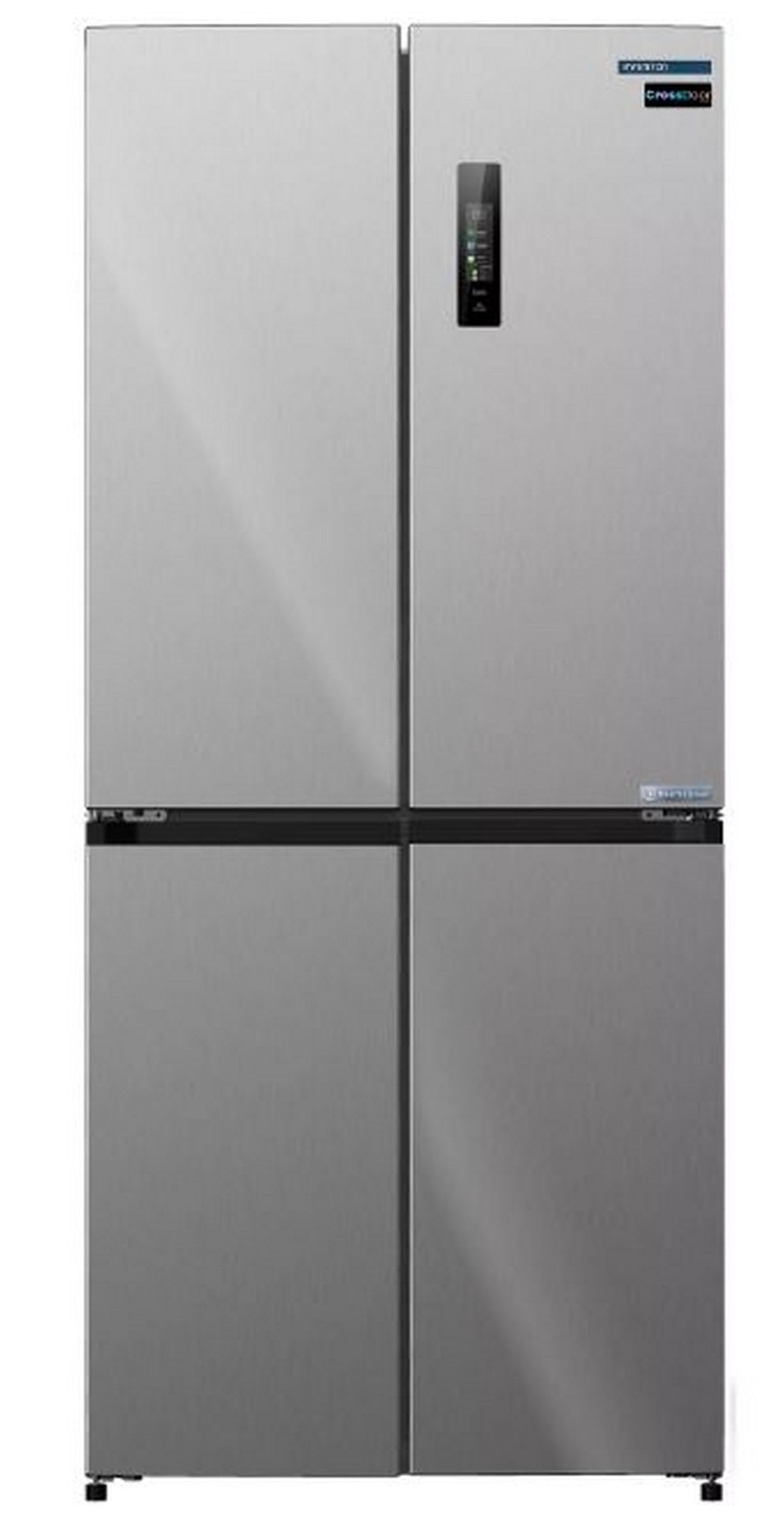 INFINITON Frigorifico Americano AMCB-415CD82XET, 415 Litros, 182 cm de Altura, Inverter Technology, No Frost Total, Fast Cooling, Fast Freezing, Tecnología Care + space, E, Inox