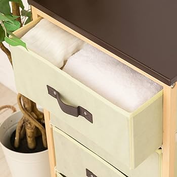 Amazon｜永井興産 収納ハンプチェスト5段 幅43×奥行30×高さ98cm