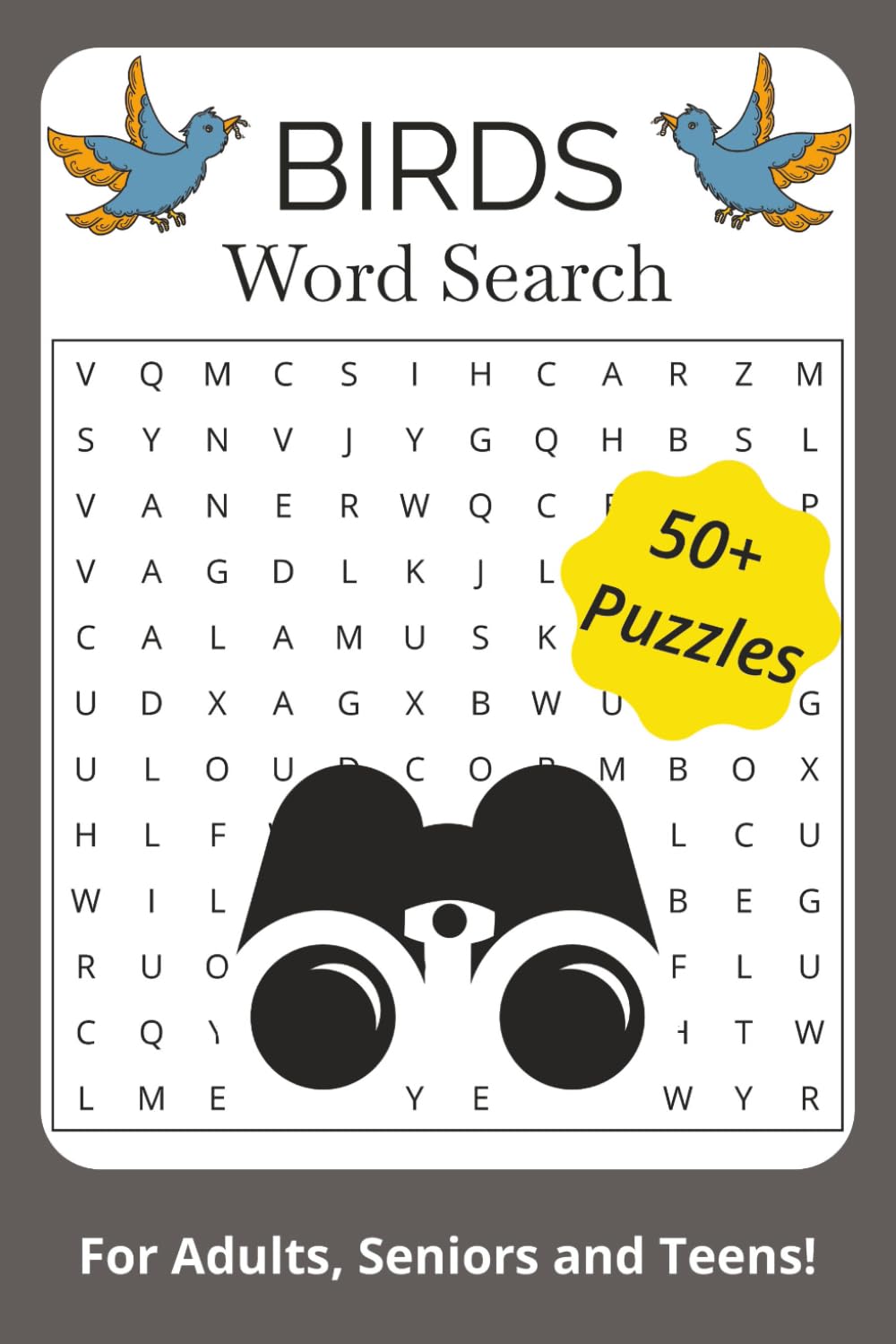 Bird and Bird Lovers Word Search Puzzle Book: Word Searches with Easy to Read Print about birds, birdwatching, nature and more | 6x9 inches | 110 ... Gift for Anxiety Relief and Relaxation