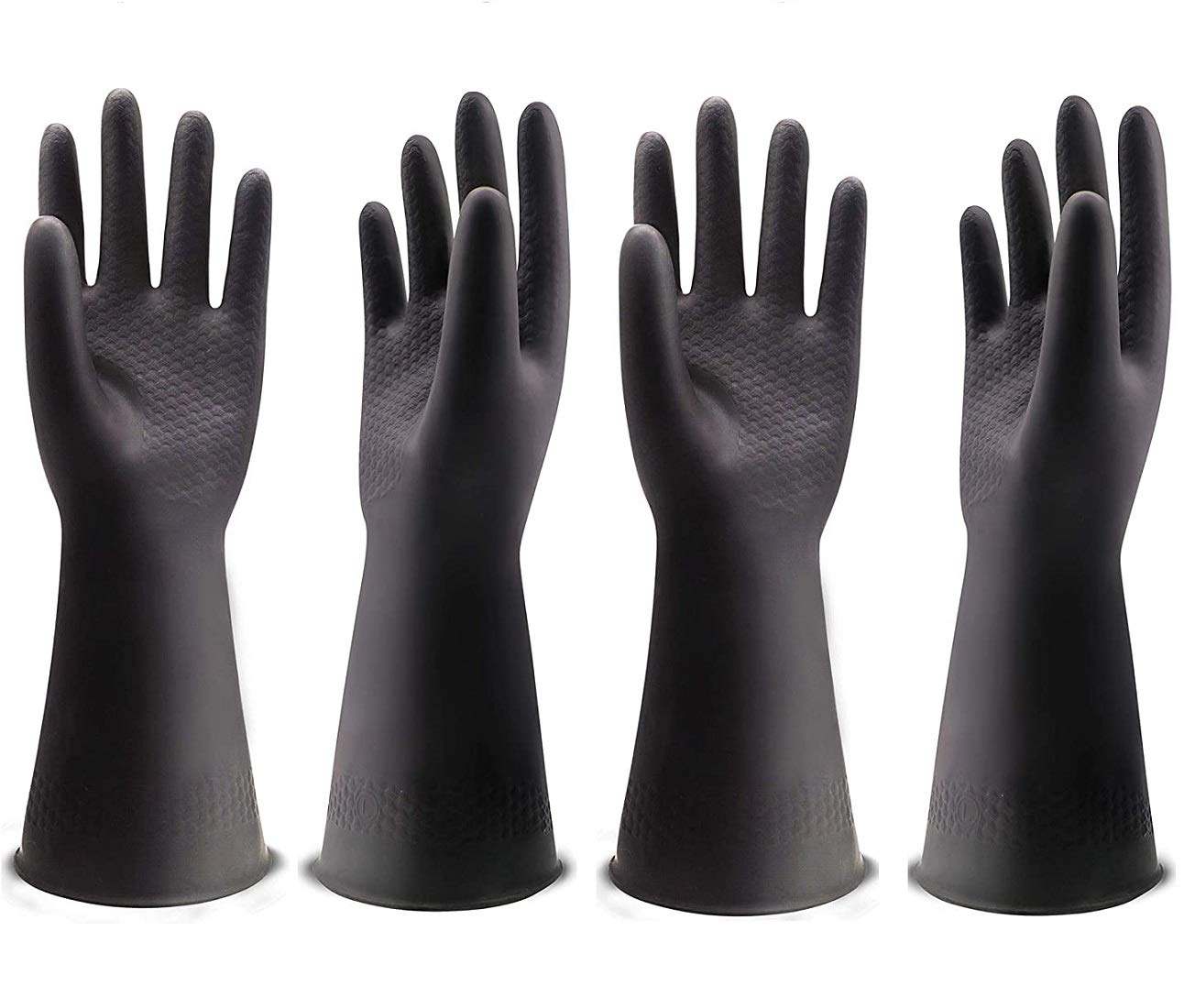 Sky Vogue Chemical Resistant Gloves, Protective Safety Work Heavy Duty Industrial Rubber Gloves. Acid, Alkali and Oil Protection, Non-Slip, Black, Pack of 2 (B08VGH5V63) Amazon Price History, Amazon Price Tracker