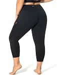 Plus Taille Mesh Capri Leggings pour les femmes avec des poches, L-5XL Pantalon de yoga de contrôle tummy, leggings de haute taille