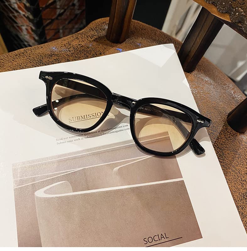 Amazon.co.jp: 2022新型サングラスメンズレトロベージュヒップホップ小  