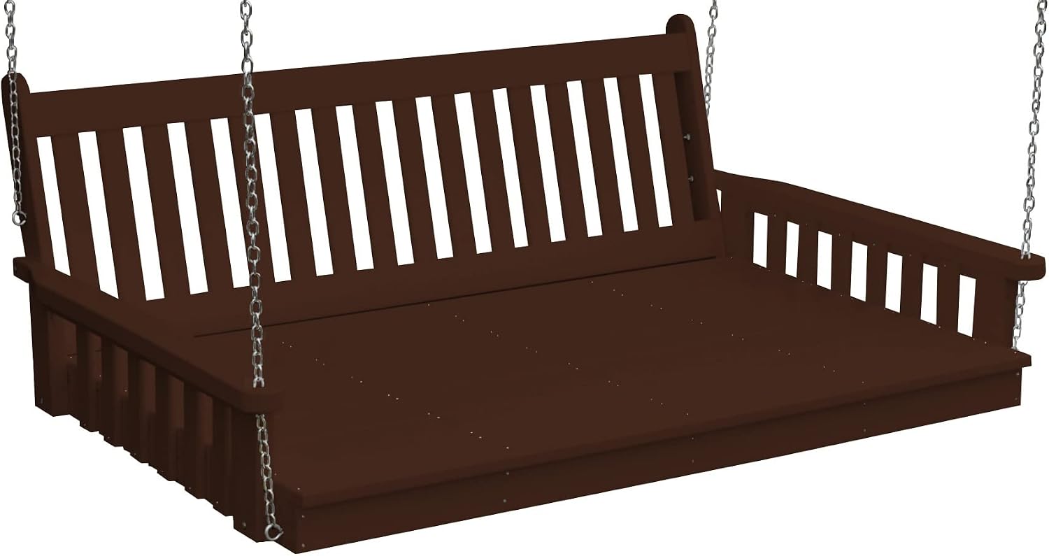Furniture Barn USA 4' Poly Traditional English Swingbed, Aruba Blue