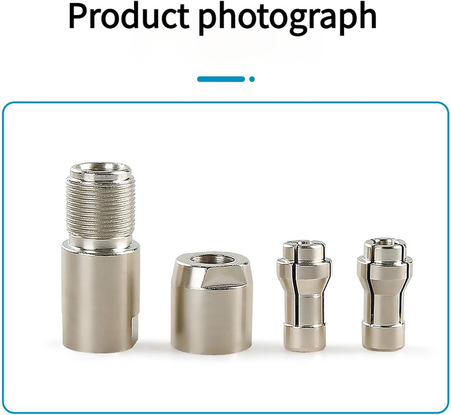 100 Type Grinder Adapter Rotary Tool Converters 3mm and 6mm Collets Carbon Steel Chucks Attachment Nightclub Party Headgear Costume Accessory Party