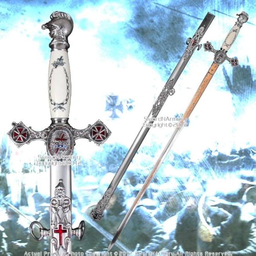 小物 Knights Templar sword chain Knights Templar Regalia - Sword Belt Chain with Hook