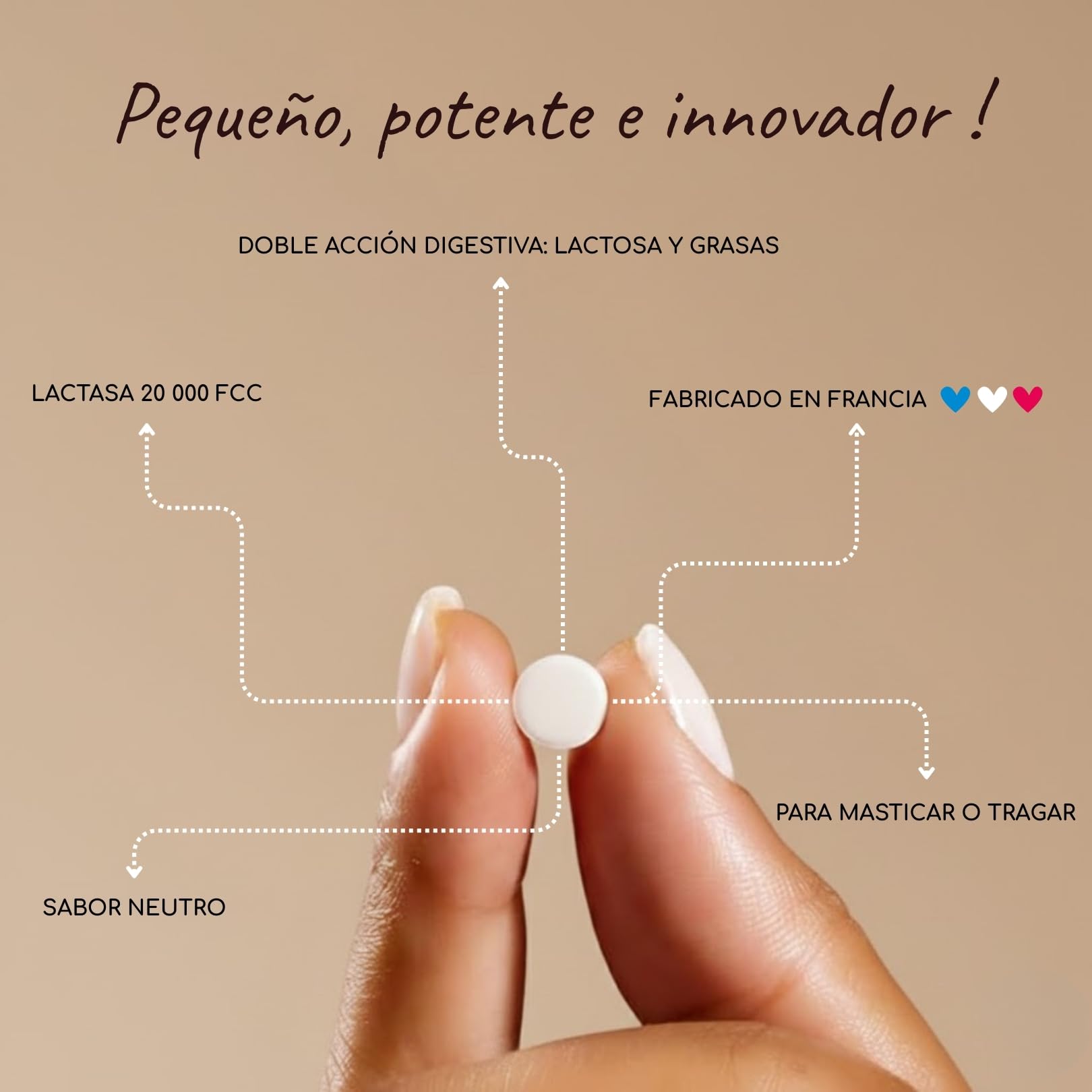LACTOLERANCE ULTRA - Alta concentración de lactasa (20.000 FCC) y lipasa (500 UI) - Doble acción para la digestión de lactosa y grasas - Envase de 36 comprimidos - Fabricado en Francia