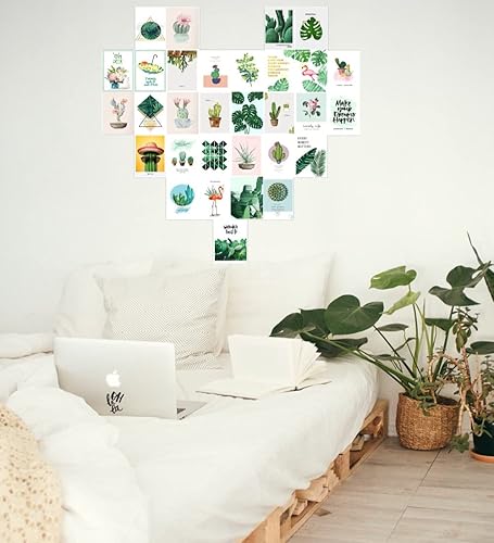 Miniatura 3 de Kit de collage de pared con imágenes estéticas, decoración estética verde de la habitación, pósteres de los años 50 para estética de habitación,