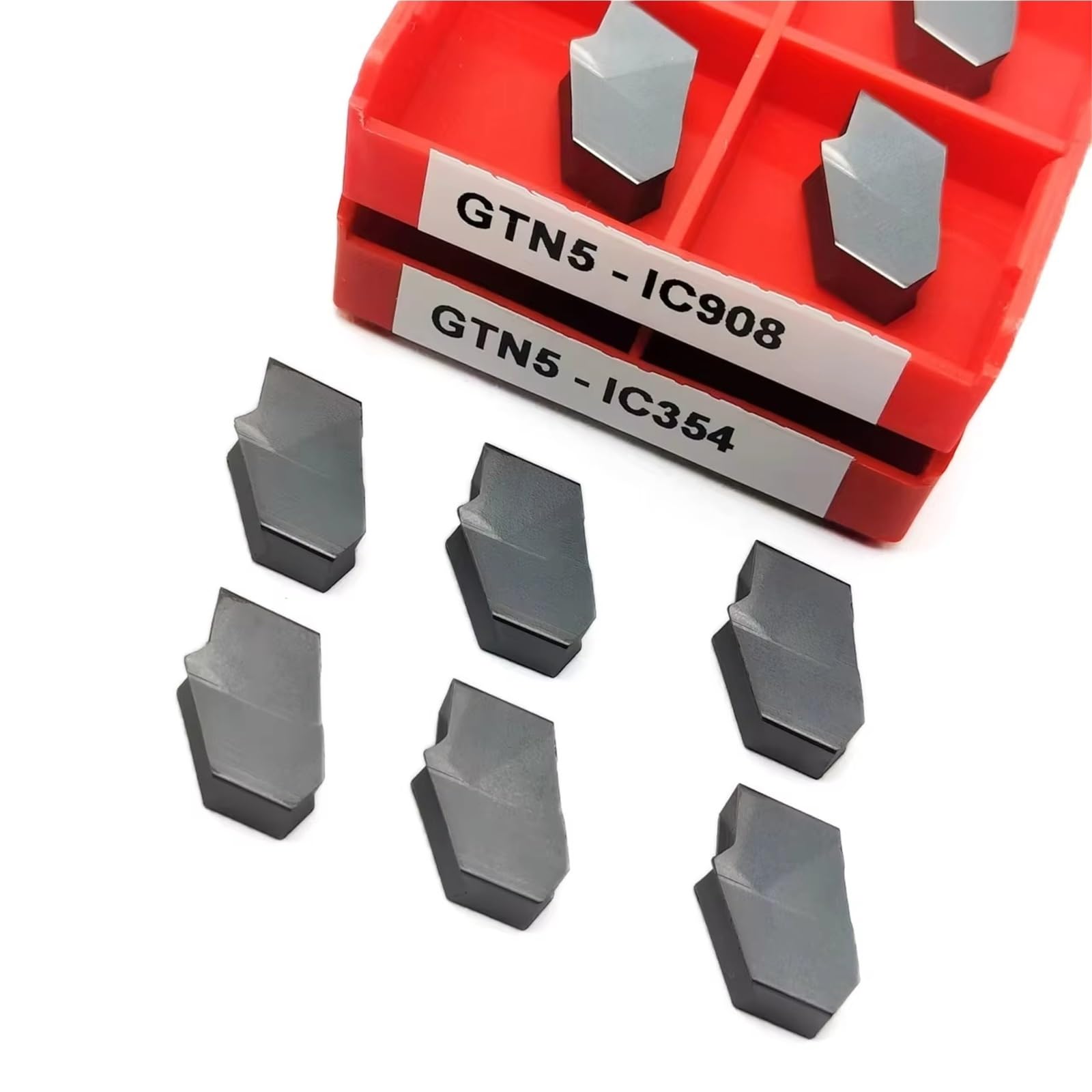 Porte-outil De Coupe À Rainurer De Haute Précision HRsK NCIH32-05, 10 Pièces, Plaquettes En Carbure GTN5-IC908 GTN5-IC354, Plaquettes De Rainurage GTN 5 Mm Plaquettes de Carbure CNC(32-05 and IC354)