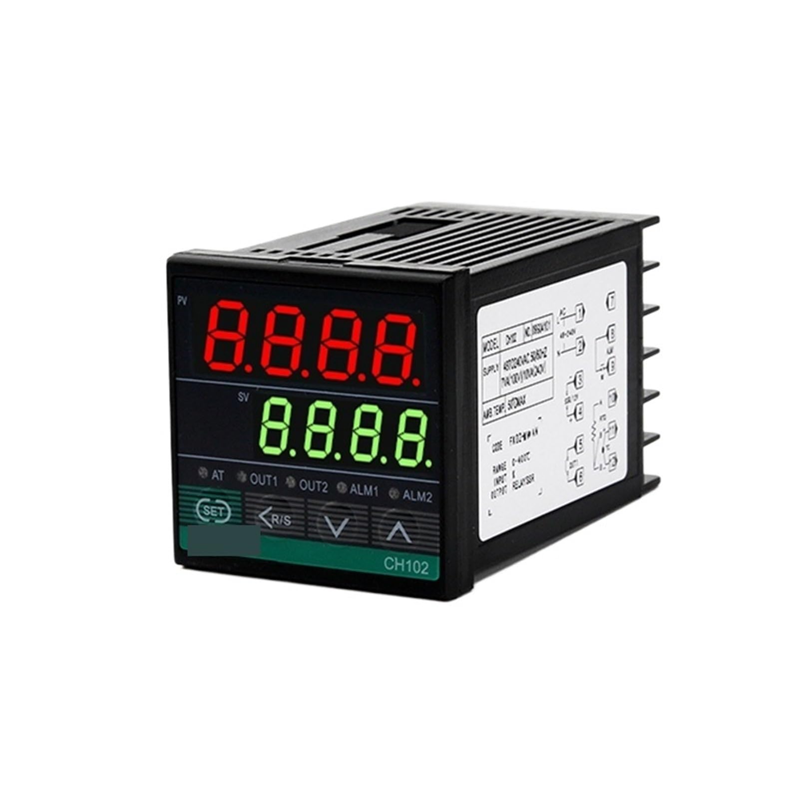 1 Uds salida Dual SSR y relé CH102 CH402 CH702 CH902 dos salidas de relé LCD controlador de temperatura PID Digital 48-240V AC REX-CH(CH102)