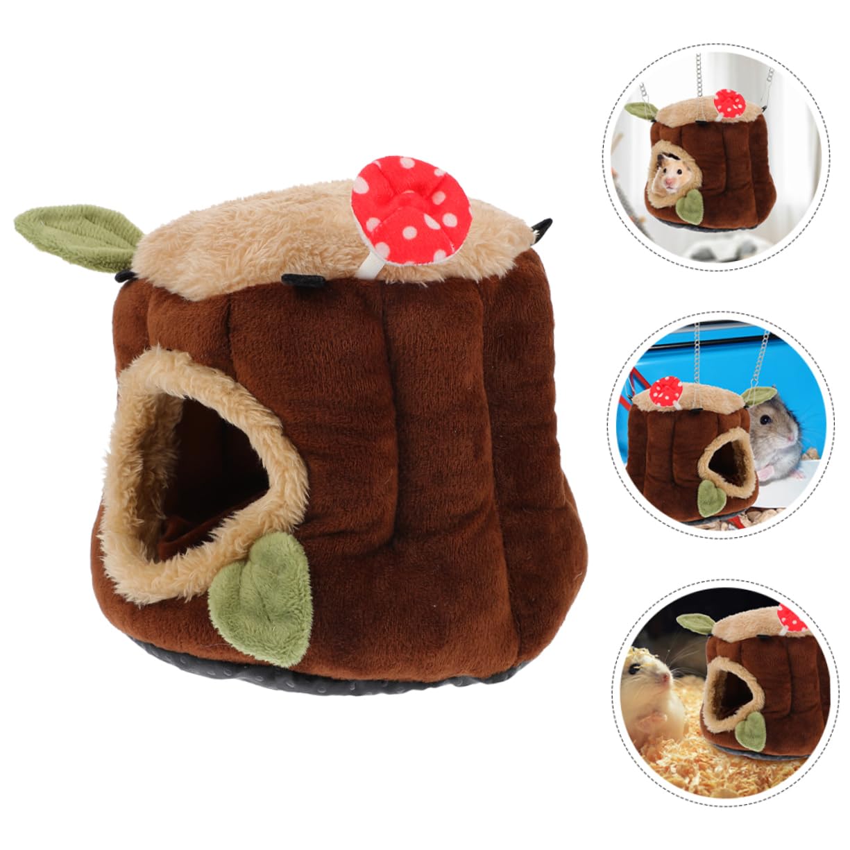 cuccia per piccoli animali, 3 pz Coniglio Nano Nido di Cotone Casa Cincillà Fornitura Calda(A)