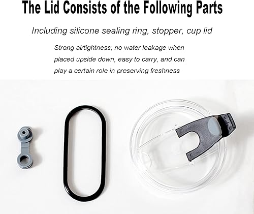 Miniatura 3 de Tapas de vaso a prueba de derrames, de 20 onzas, paquete de 4 tapas resistentes a salpicaduras para Beast, Juro, Ozark Trail, Rae Dunn, Atlin, taza