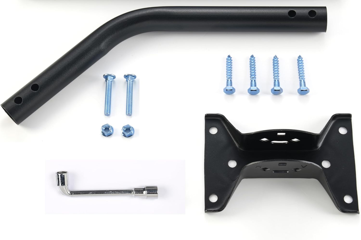 Adjustable Attic/Outdoor Antenna & Weather Station Mounting Pole Universal Mount Brackets - Easy Installation, Solid Structure, Weather Proof (16.5" Arm Length, 1.25" Diameter)