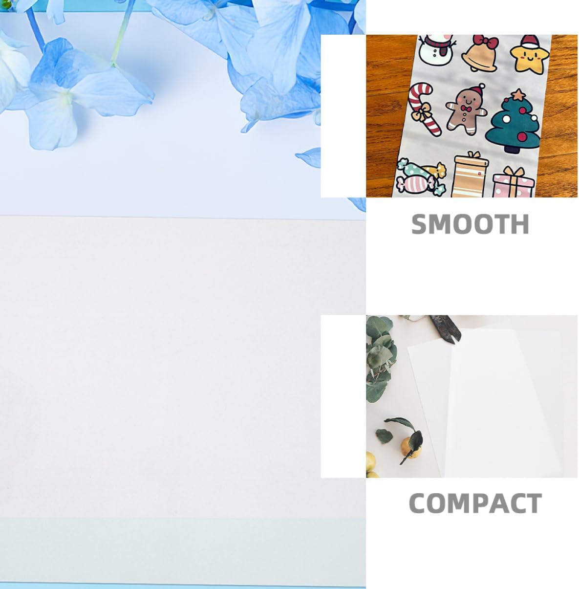 Printable Shrink Sheets for Crafts Making Kit, 12 Sheets Xmas