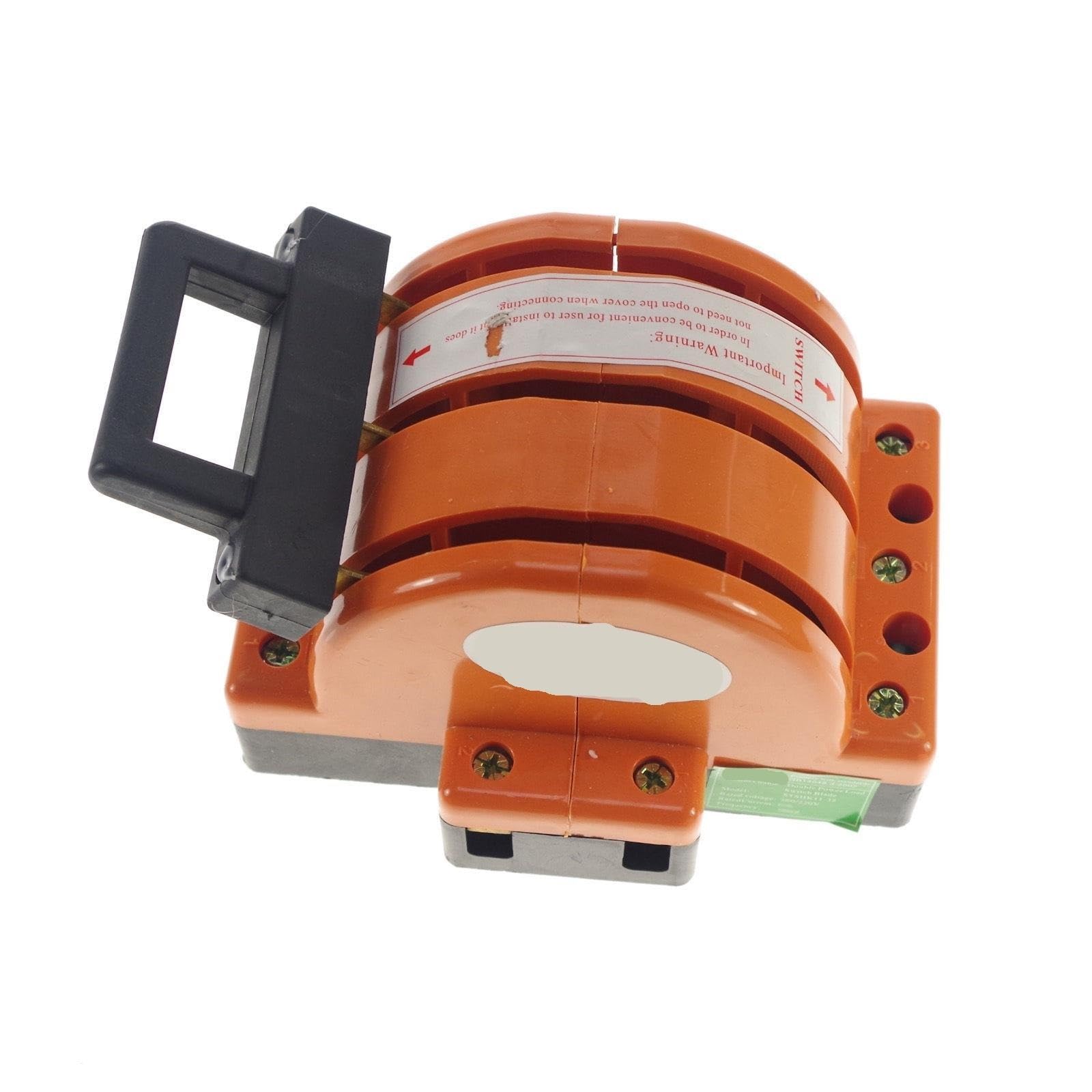 Interruptor de desconexión de cuchilla de tres polos y doble tiro, 3P, 100 A, transferencia de fuente de alimentación de 220 V/380 V