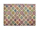 Mecánica Alfombrista Diseño 31 Alfombra Moderna Acrílico Multicolor 60x110x1 cm