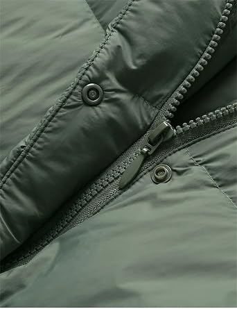 ERFMFKL Women's Thick Warm Long Puffer Jacket Casual Lightweight Down Coat Lapel Long Sleeves Parka