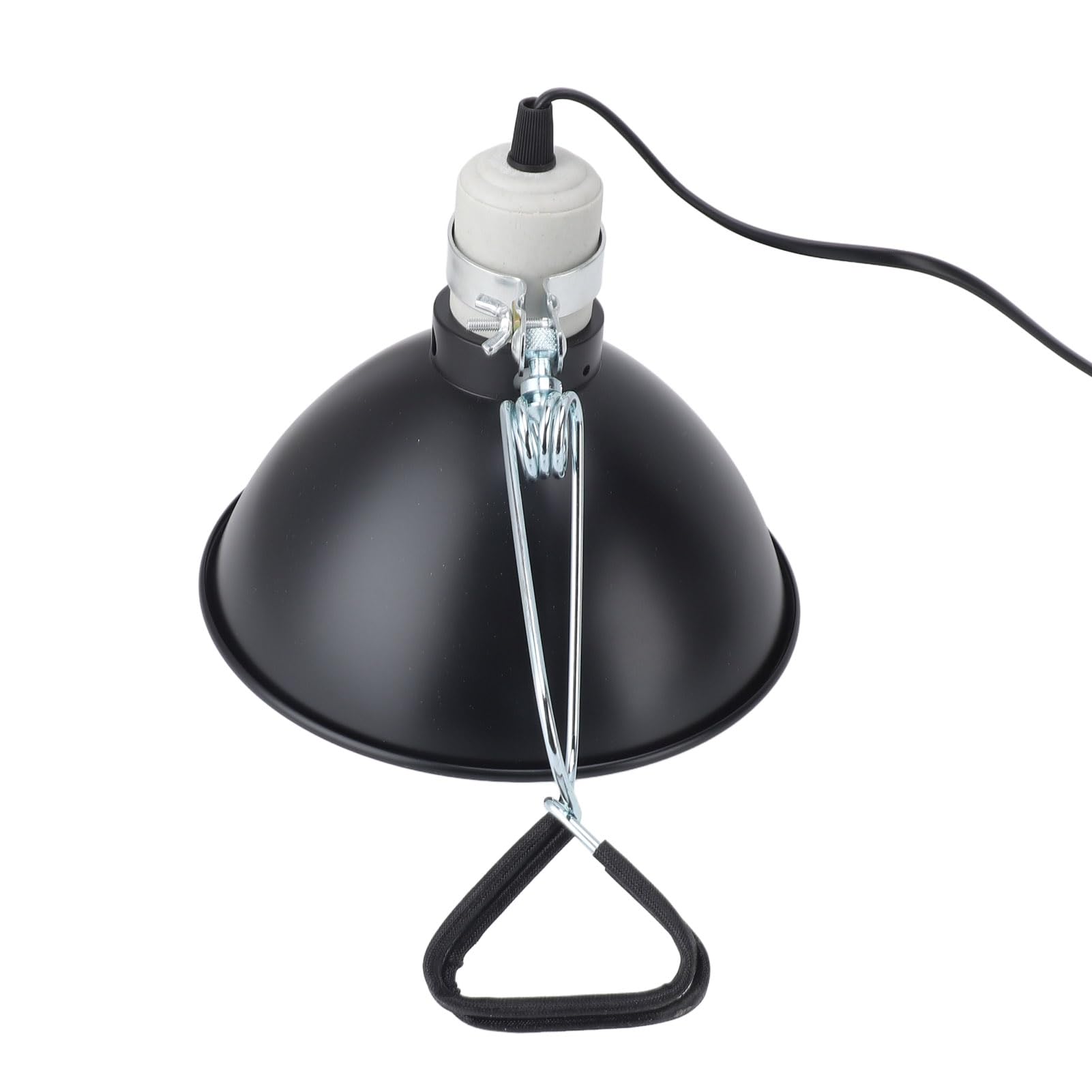 Fdit Paralume Riscaldante per Rettili con Luce UVA UVB, Materiale Metallico, Potente Calore da 300 W per Vari Rettili (Spina europea 220 V)
