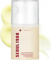 K-SECRET Creme de retina SEOUL 1988 – Formulado com lipossoma retiniano avançado 1% e extrato de arroz fermentado | Linhas finas diárias e cuidados com a textura da pele | Cuidados com a pele coreanos