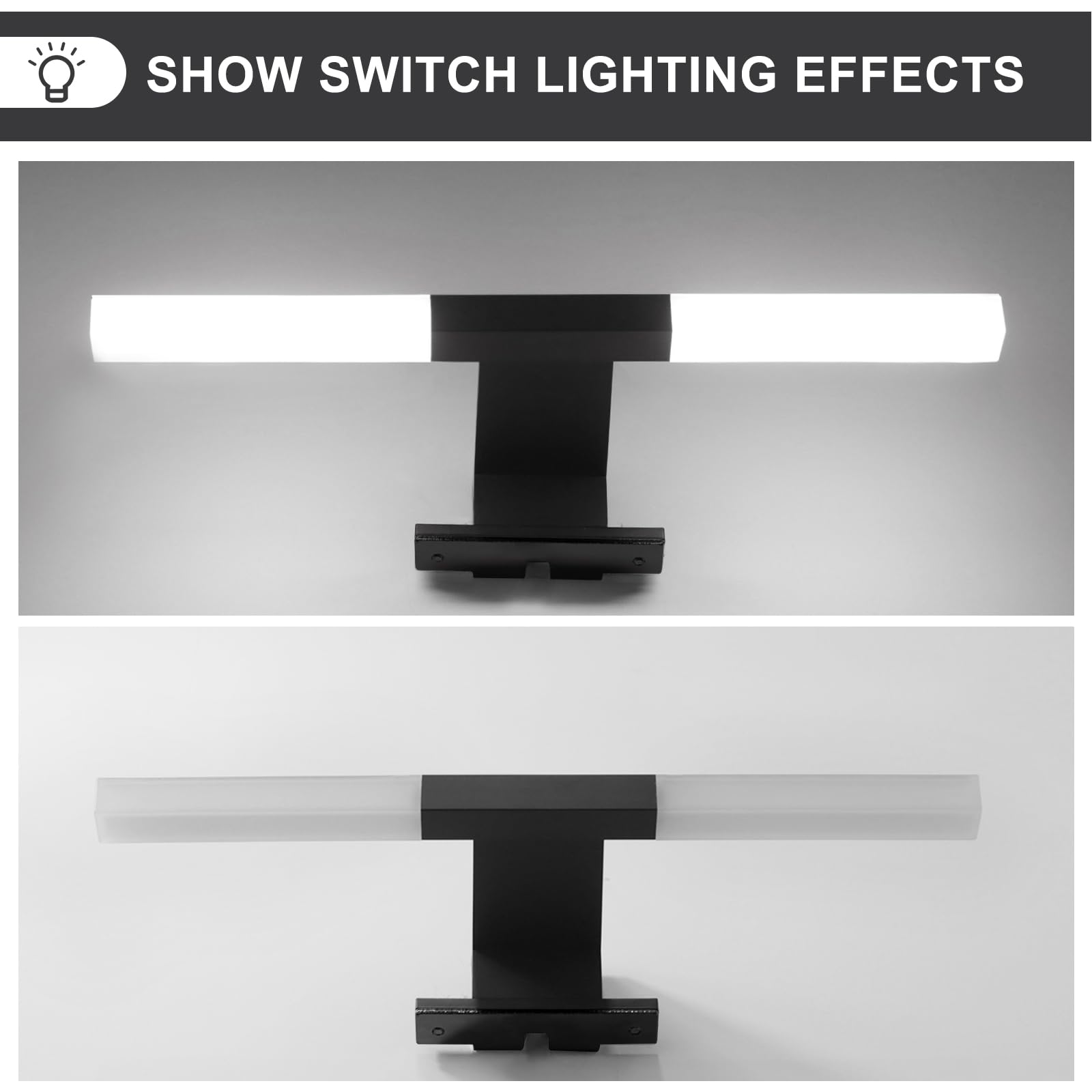 LED Spiegel Rechthoekig | met Touch-Knop | Warm Wit Licht - Seri – NL