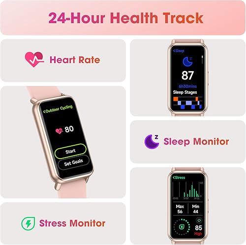 Miniatura 5 de Rastreador de actividad física para mujeres y hombres, pantalla AMOLED de 1.58 pulgadas, batería de 14 días, rastreador de actividad impermeable de