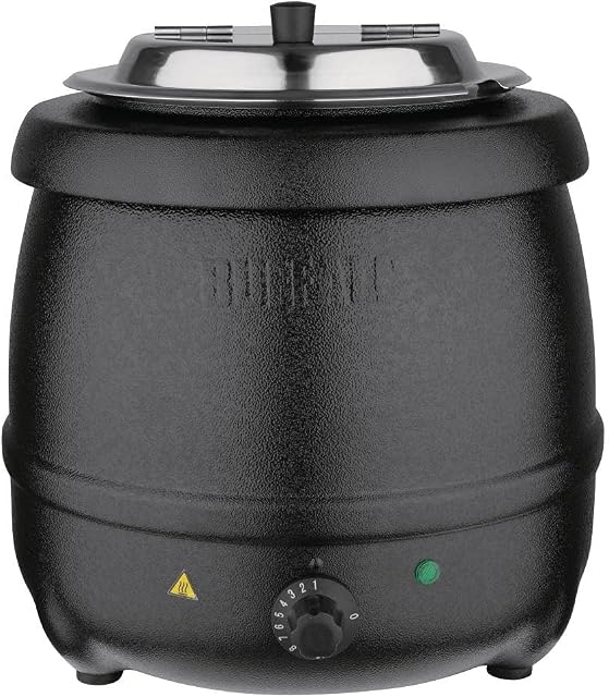 Buffalo L715 Black Soup Kettle, 10 Litre/360 x 345 mm