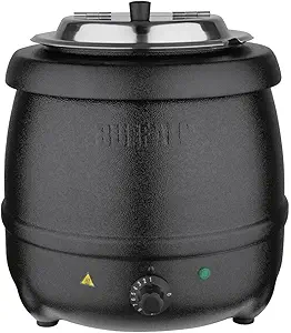 Buffalo Black Soup Kettle 10Ltr/360X345mm Stainless Steel Electric Jug